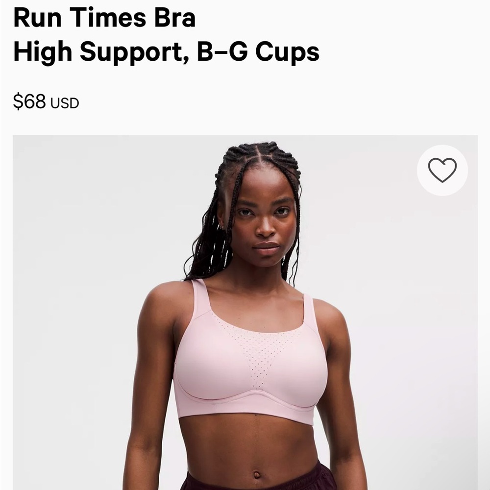 Lululemon Run Times Bra - Hot Pink